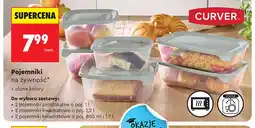Biedronka Pojemniki na żywność 2 pojemniki prostokątne o poj. 1 l Curver oferta