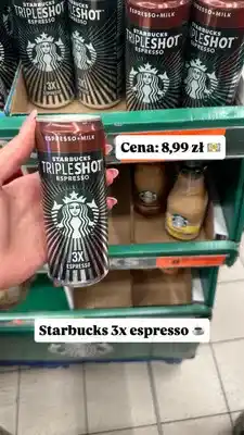 Biedronka Napój kawowy Starbucks Tripleshot Espresso oferta