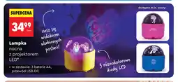Biedronka Lampka nocna z projektorem LED oferta