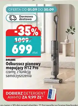 Biedronka Odkurzacz pionowy mopujący H12 Pro czarny z funkcją samoczyszczenia Dreame oferta