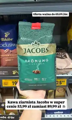 Biedronka Kawa ziarnista Jacobs Krönung Signature oferta