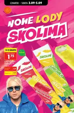Biedronka Lody na patyku Skolim cytryna truskawka oferta