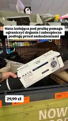 Biedronka Mata izolująca pod pralkę K & M oferta