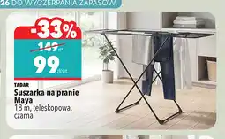Biedronka Suszarka na pranie Maya 18 m teleskopowa czarna Tadar oferta