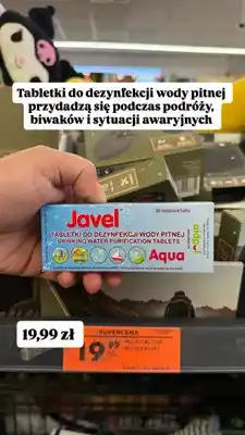 Biedronka Tabletki do dezynfekcji wody pitnej Javel Aqua oferta