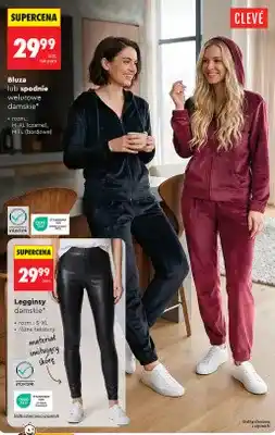 Biedronka Bluza welurowa damska Clevé oferta