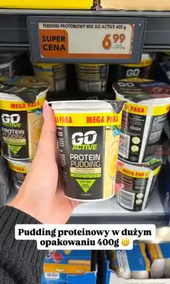Biedronka Pudding proteinowy Go Active smak waniliowy oferta