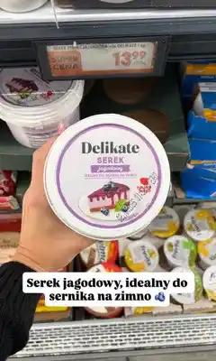 Biedronka Serek jagodowy Delikate oferta