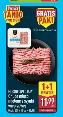 ALDI Chude mięso mielone z szynki wieprzowej Mięsne Specjały oferta