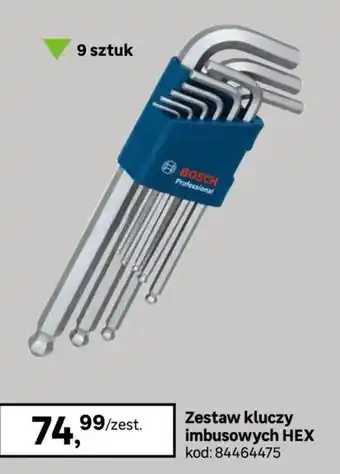 Leroy Merlin Zestaw kluczy imbusowych HEX Bosch Professional oferta