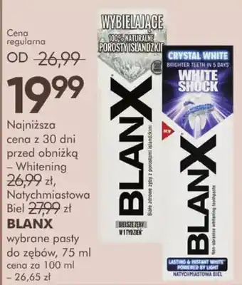 BLANX wybrane pasty do zębów