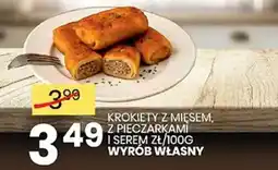 Wafelek Krokiety z mięsem, z pieczarkami i serem oferta