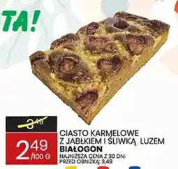 Wafelek Ciasto Karmelowe z Jabłkiem i Śliwką Luzem Białogon oferta