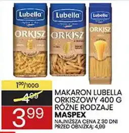 Wafelek Makaron Lubella Orkiszowy oferta