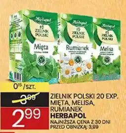 Wafelek Zielnik Polski Mięta, Melisa, Rumianek Herbapol oferta