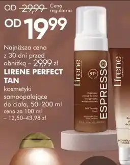 SuperPharm Lirene Perfect Tan kosmetyki samoopalające oferta