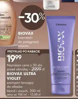 SuperPharm BIOVAX ULTRA VIOLET szampon tonujący oferta
