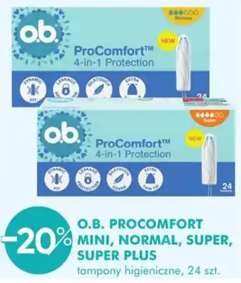 SuperPharm O.B. PROCOMFORT tampony higieniczne oferta