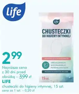 SuperPharm CHUSTECZKI DO HIGIENY INTYMNEJ LIFE oferta