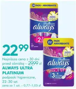 SuperPharm ALWAYS ULTRA PLATINUM podpaski higieniczne oferta