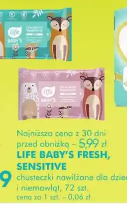 SuperPharm LIFE BABY'S FRESH, SENSITIVE oferta