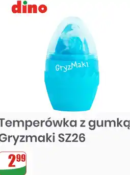 Dino Temperówka z gumką Gryzmaki SZ26 oferta