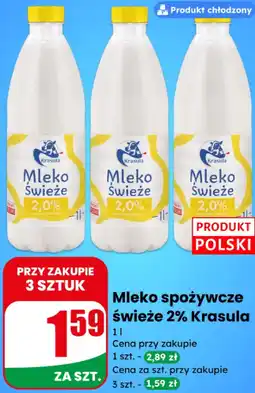 Dino Mleko spożywcze świeże 2% Krasula oferta