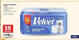 Intermarche Papier toaletowy delikatnie biały Velvet oferta