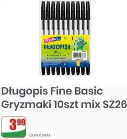 Dino Długopis Fine Basic Gryzmaki 10szt mix SZ26 oferta