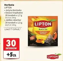 Intermarche Herbata apple & rhubarb Lipton oferta