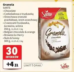 Intermarche Granola orzechy i miód Sante Gold oferta