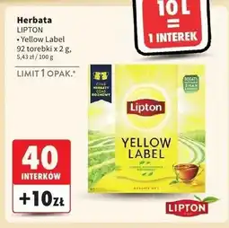 Intermarche Herbata Lipton Yellow Label Tea oferta