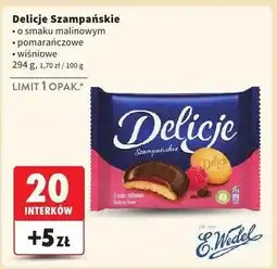 Intermarche Ciastka z galaretką wiśniową Delicje Szampańskie oferta