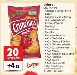 Intermarche Chipsy sour cream Crunchips X-Cut oferta