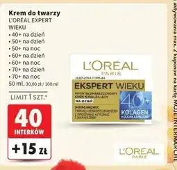 Intermarche Krem odżywczy do twarzy na noc L'oreal Ekspert Wieku 70+ oferta