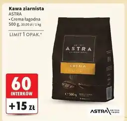 Intermarche Kawa Astra Łagodna 100% Arabica Crema oferta