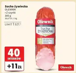 Intermarche Kiełbasa sucha żywiecka z szynki Olewnik oferta