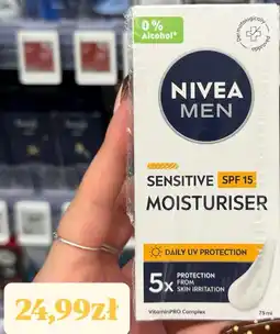 Rossmann Nivea Men Sensitive SPF 15 Moisturiser oferta