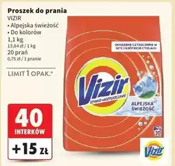 Intermarche Proszek do prania alpejska świeżość Vizir oferta