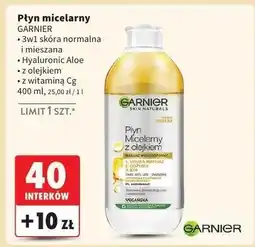 Intermarche Płyn micelarny z witaminą cg Garnier Skin Naturals oferta