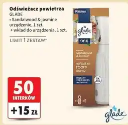 Intermarche Odświeżacz powietrza drzewo sandałowe i jaśmin+zapas Glade By Brise One Touch oferta