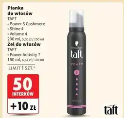 Intermarche Żel do włosów mega strong Taft Power oferta