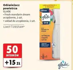 Intermarche Odświeżacz powietrza fresh mandarin + 2 wkłady Glade By Brise One Touch oferta