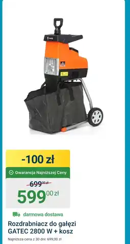 ERLI Rozdrabniacz do gałęzi Gatec oferta