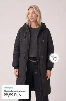 Sinsay Długi pikowany płaszcz oferta