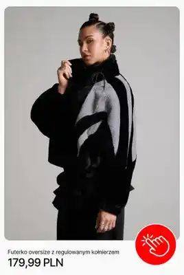 Cropp Futerko oversize z regulowanym kołnierzem Cropp oferta