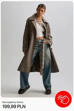 Cropp Dwurzędowy trencz Cropp oferta