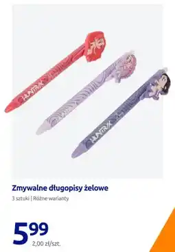 Action Zmywalne długopisy żelowe 3-pak HUNTR/X oferta