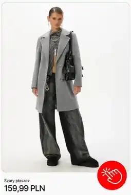 Cropp Szary płaszcz Cropp oferta