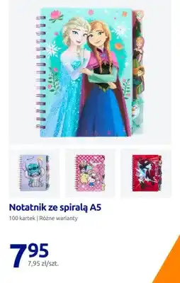Action Notatnik ze spiralą A5 100 kartek oferta